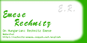 emese rechnitz business card